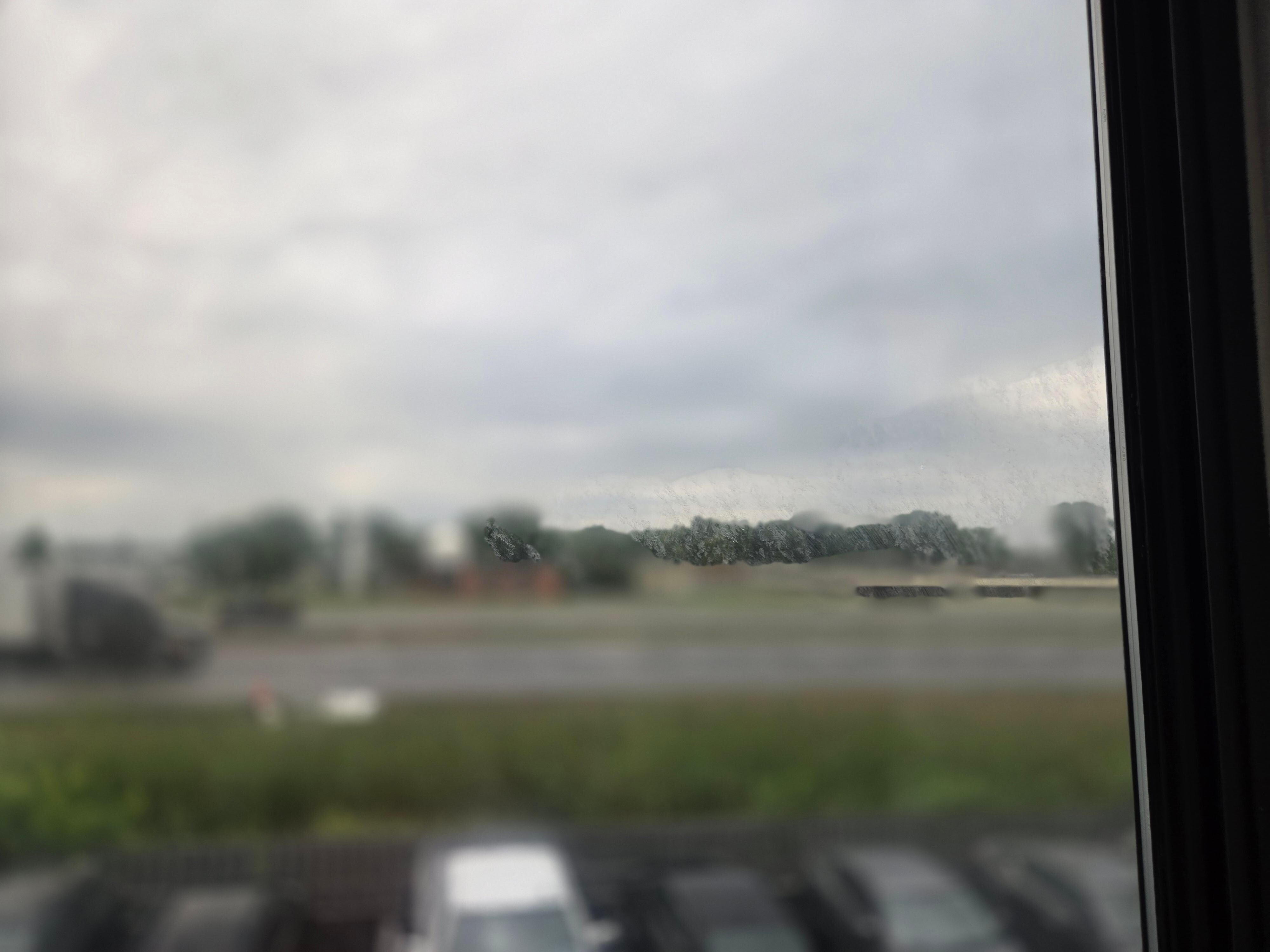 Dirty windows, close to highway 
