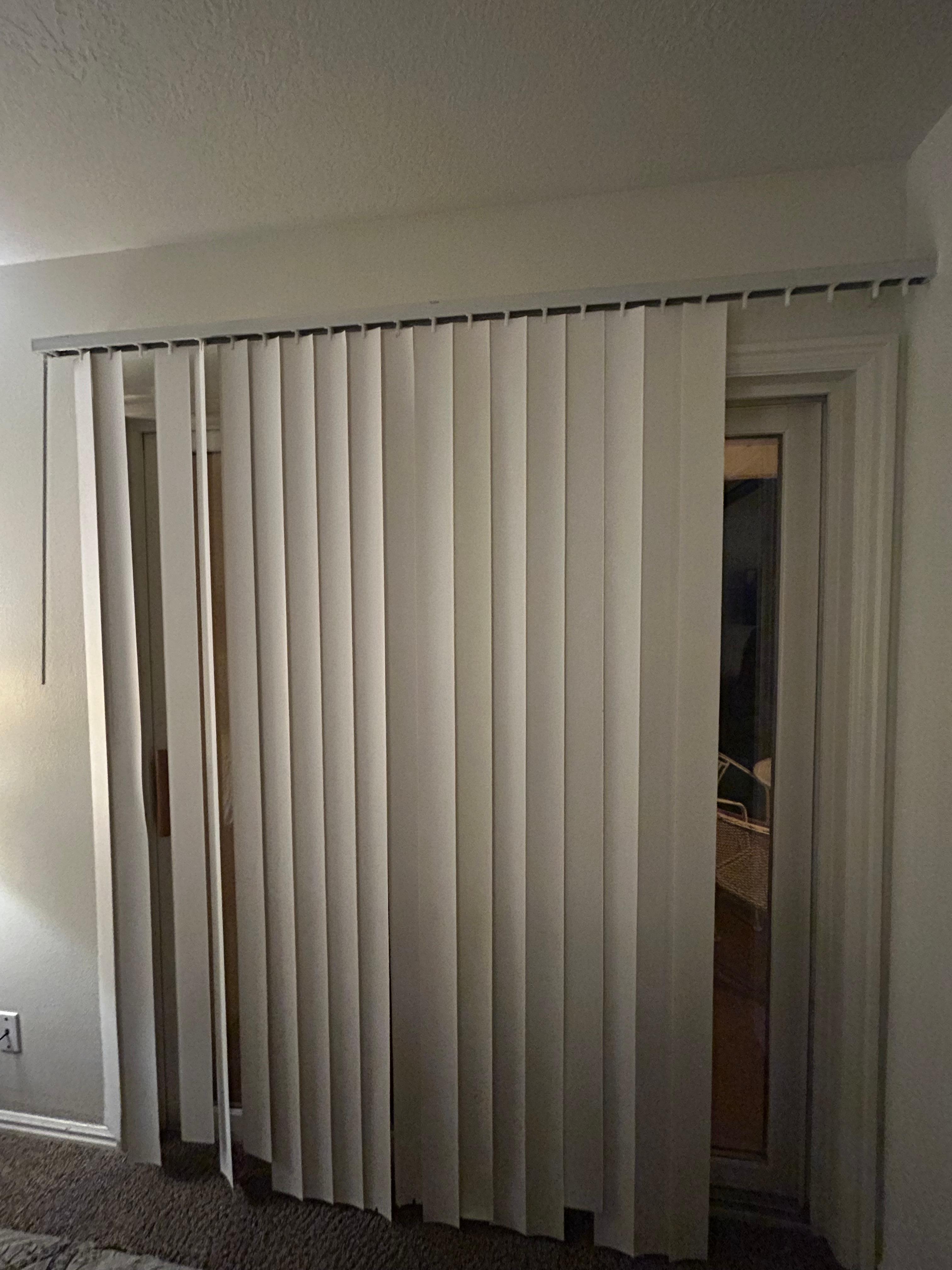 Master bedroom blinds
