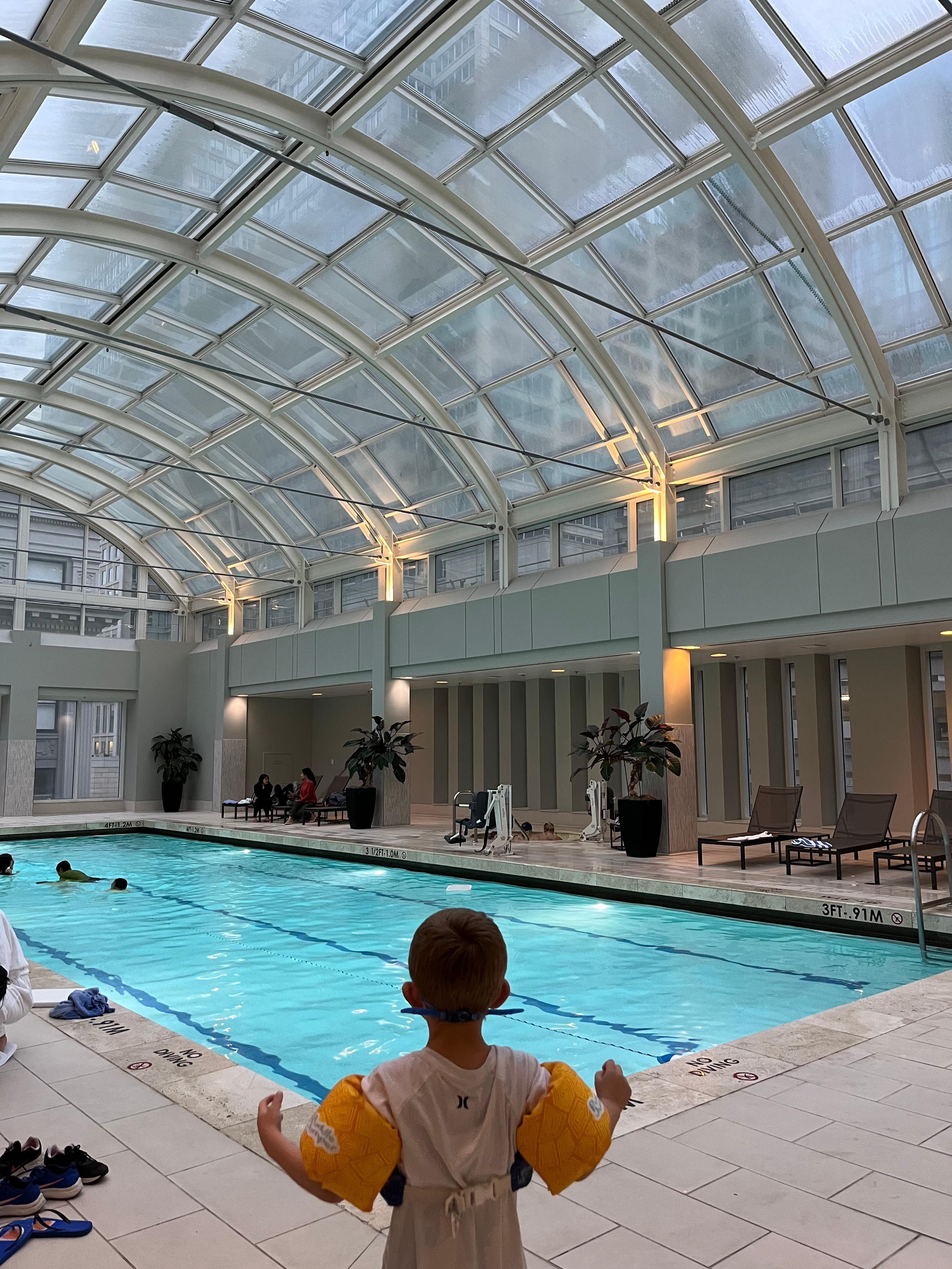 Indoor pool- large, heated and so fun. There is also a hot tub 