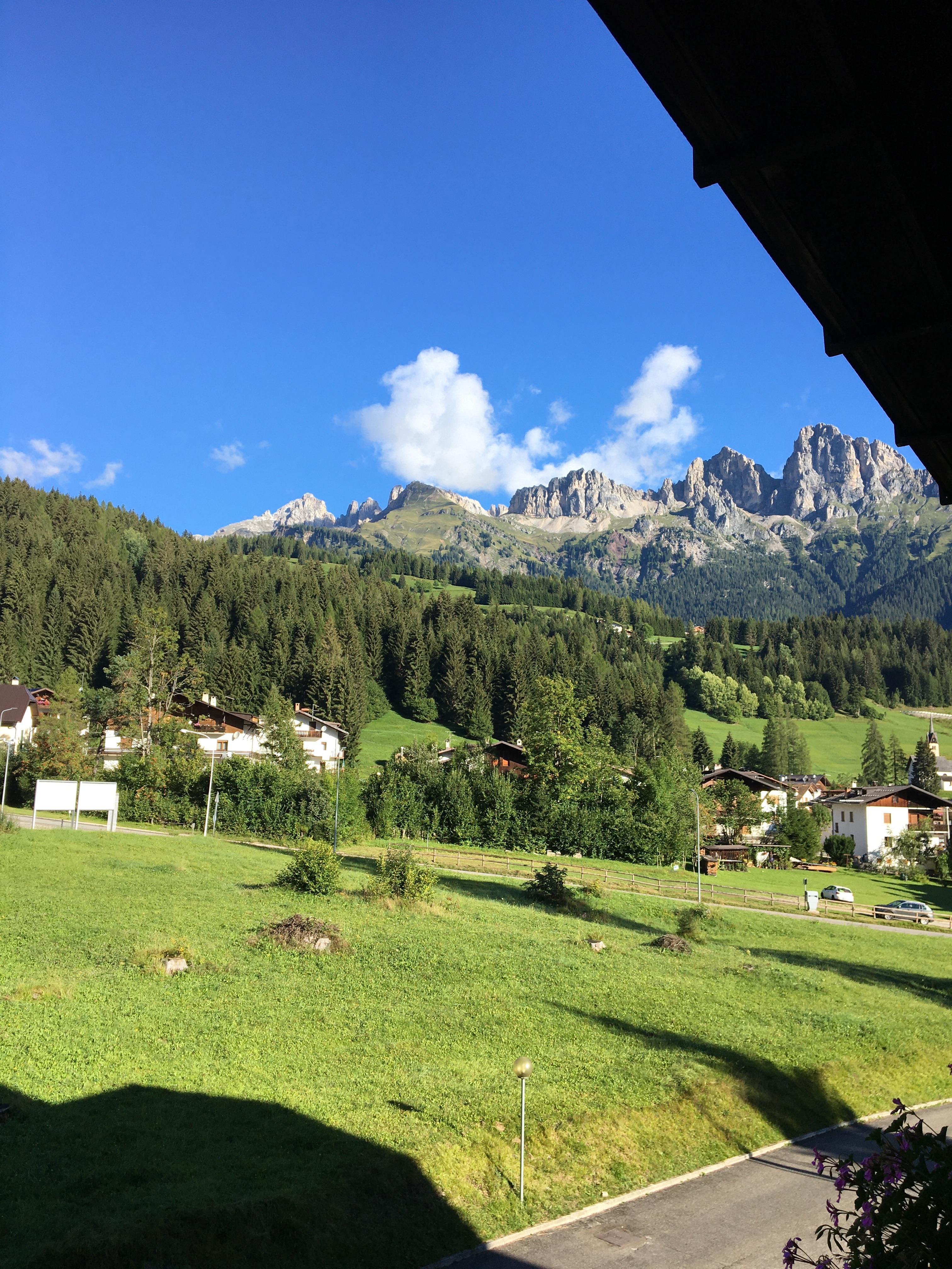 vista dal balcone