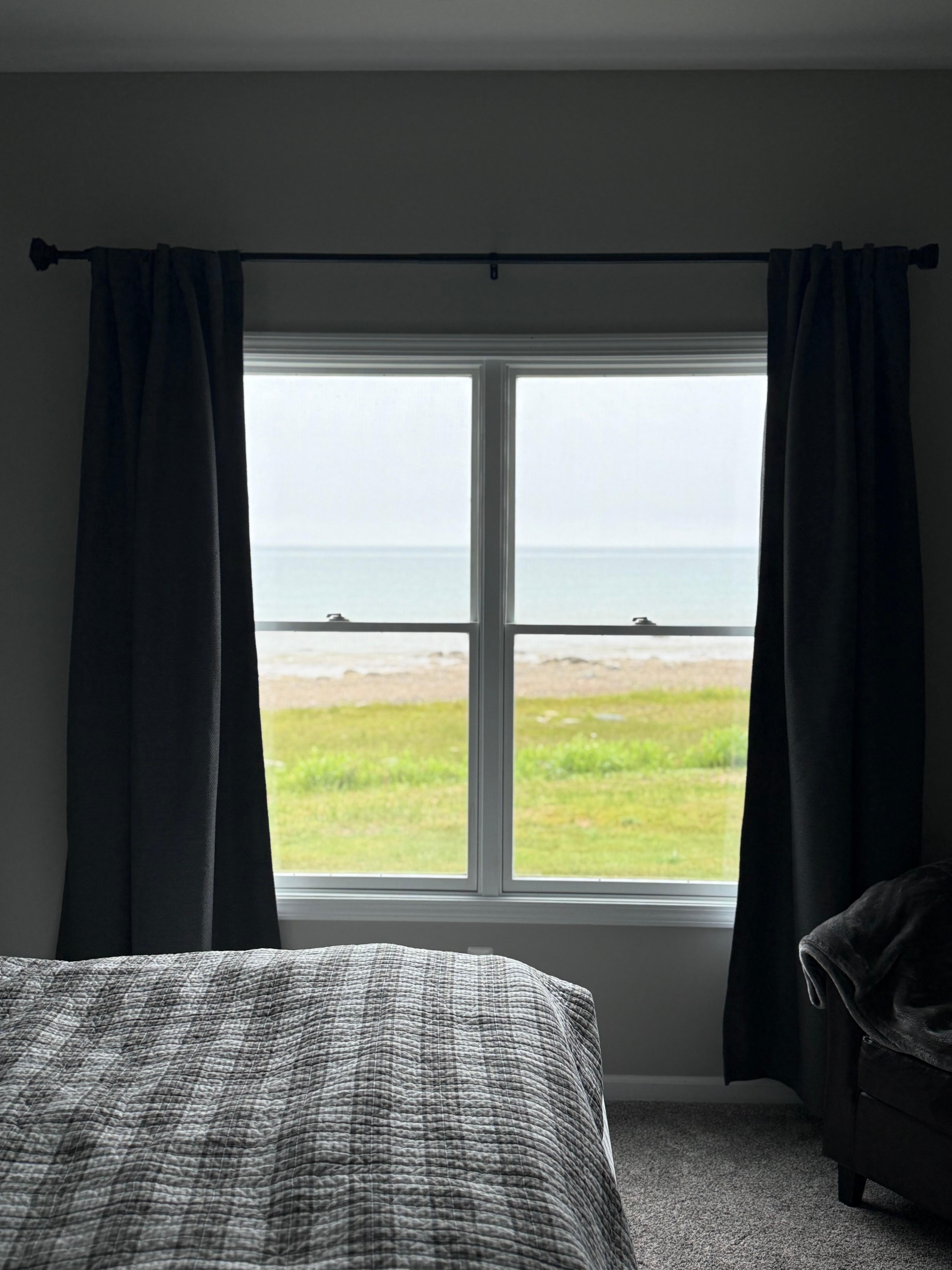 View from primary suite w king bed