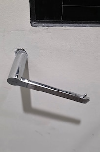 toilet paper holder damaged, comes off
