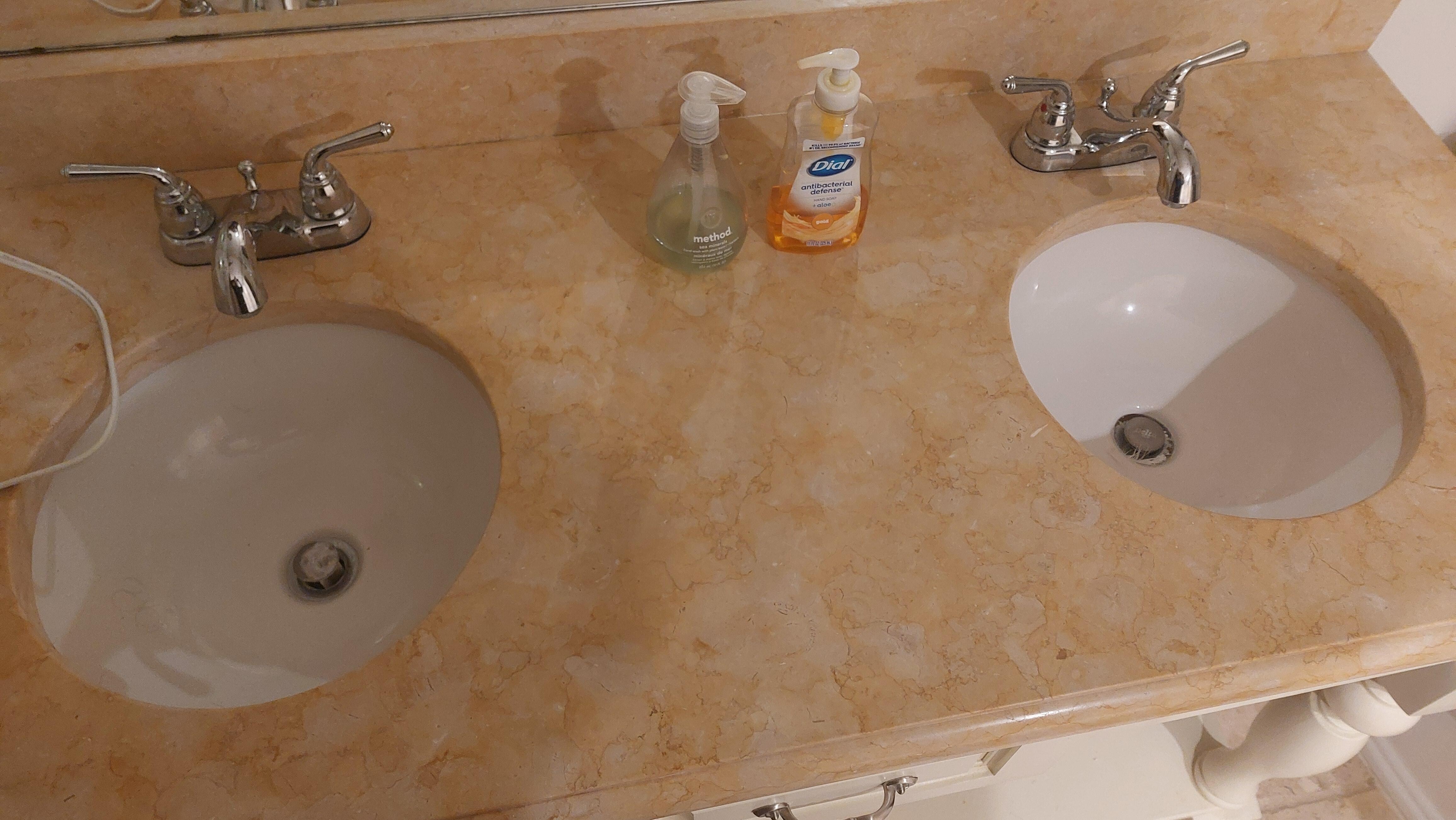 hair in sink