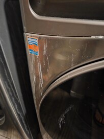 Grime on washer.