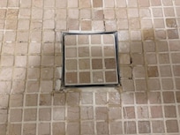 Shower plug hole damaged and mouldy