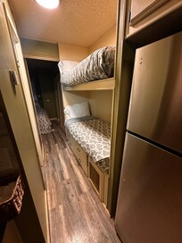 Bunks with water damaged mdf board