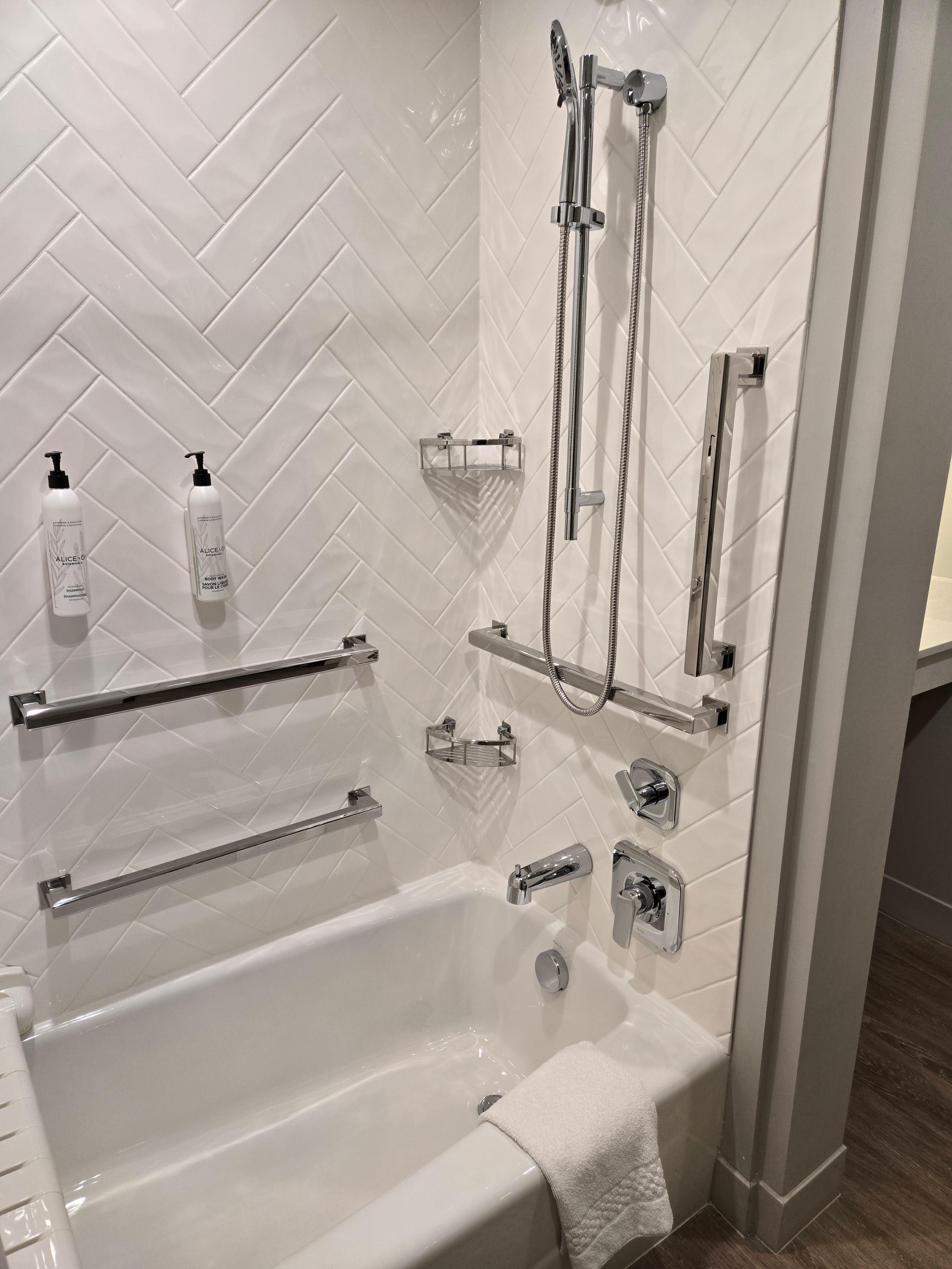 Shower was spectacular. 