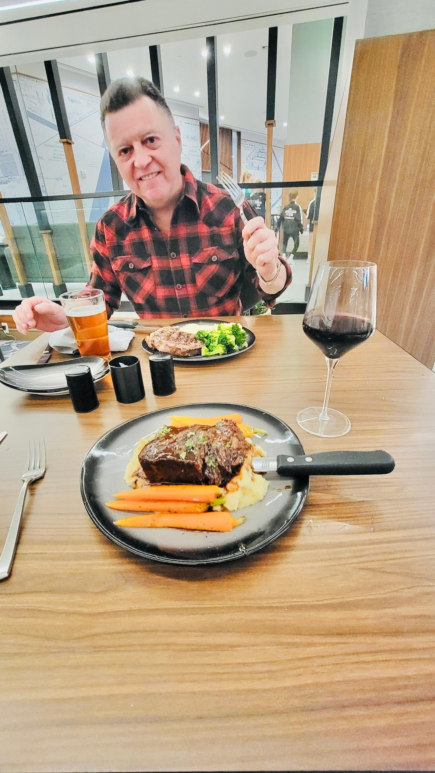 Dinner at the restaurant 