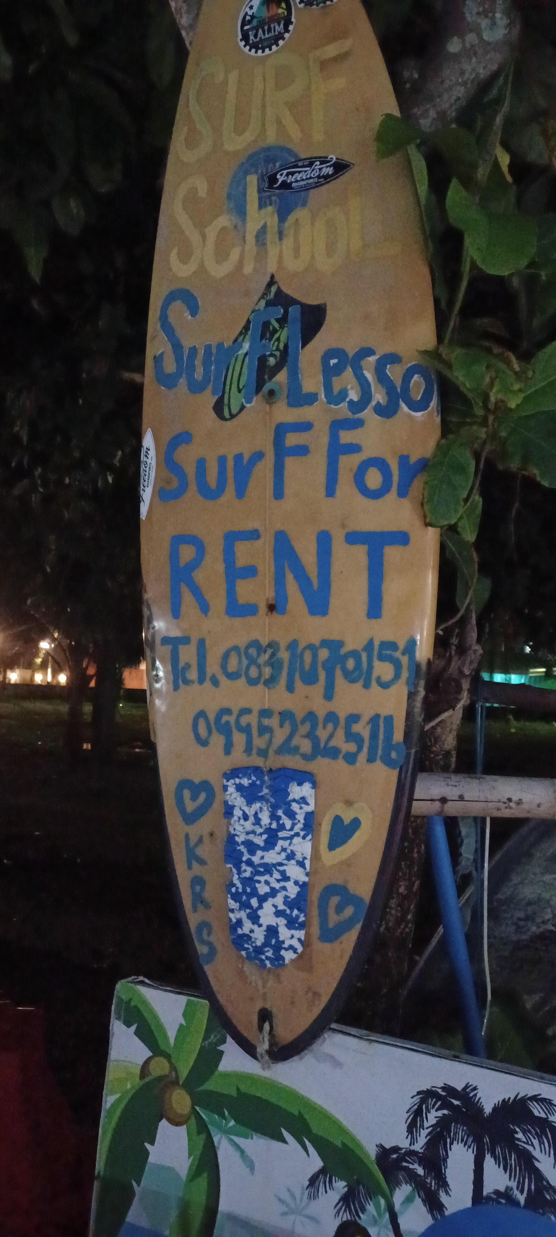 Surf rental