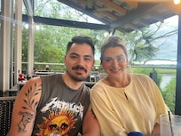 My son in law and daughter.