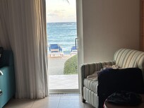 Rooms are right on the water you can’t swim in.