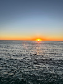 Sunset on dolphin tour