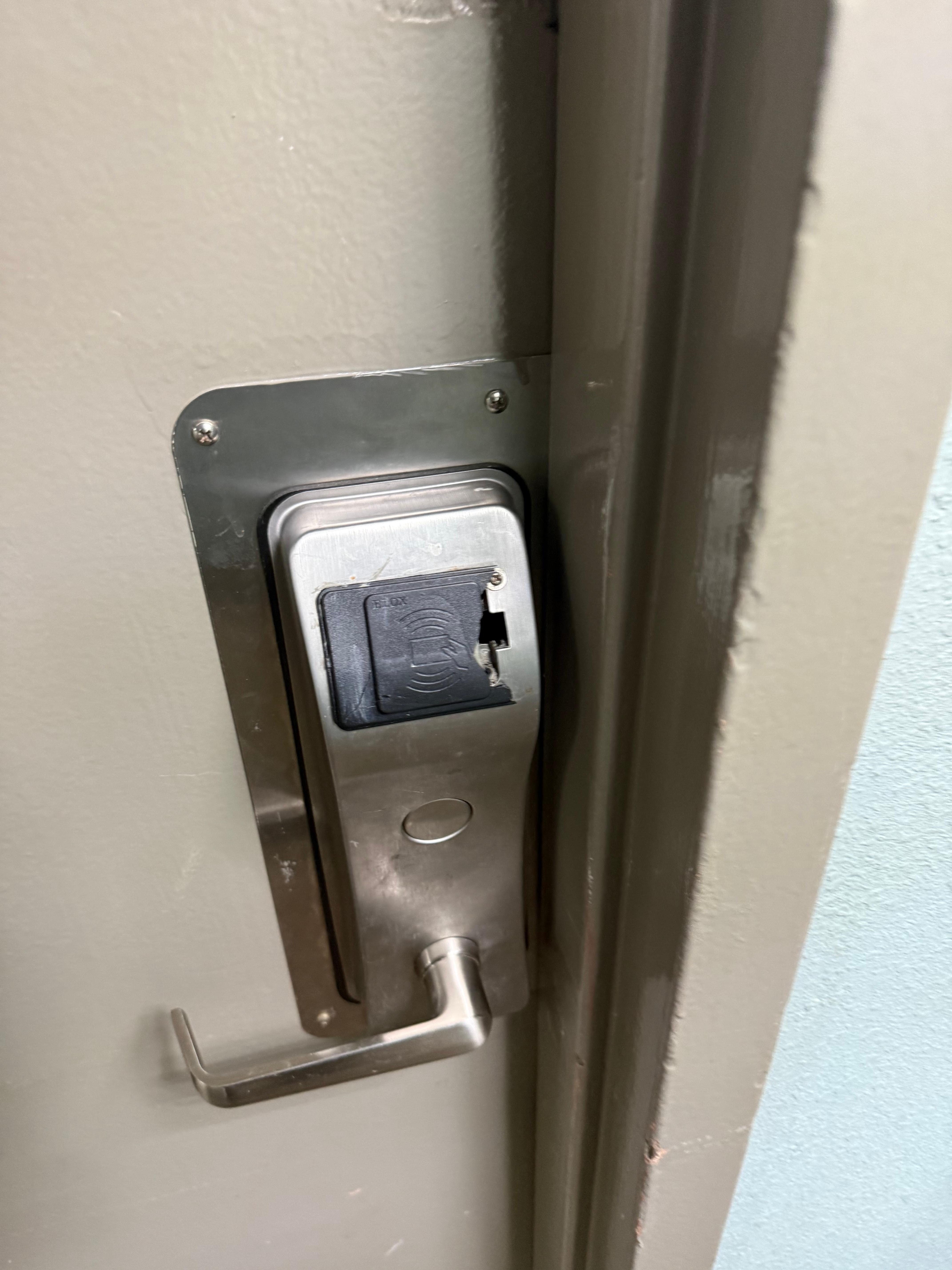 The door to our room was broken, and it was open when we first arrived.