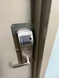 The door to our room was broken, and it was open when we first arrived.