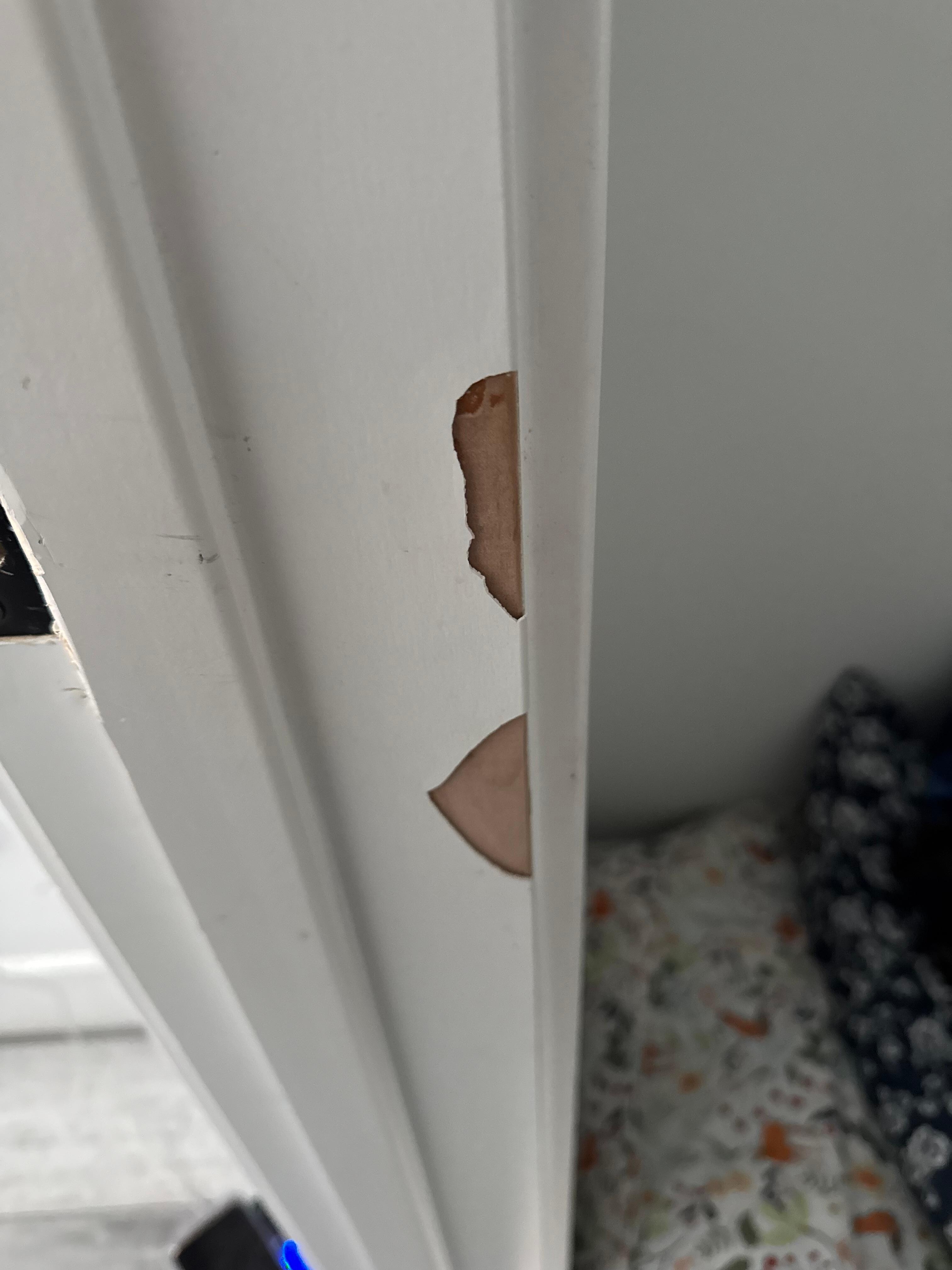 Chipped paint