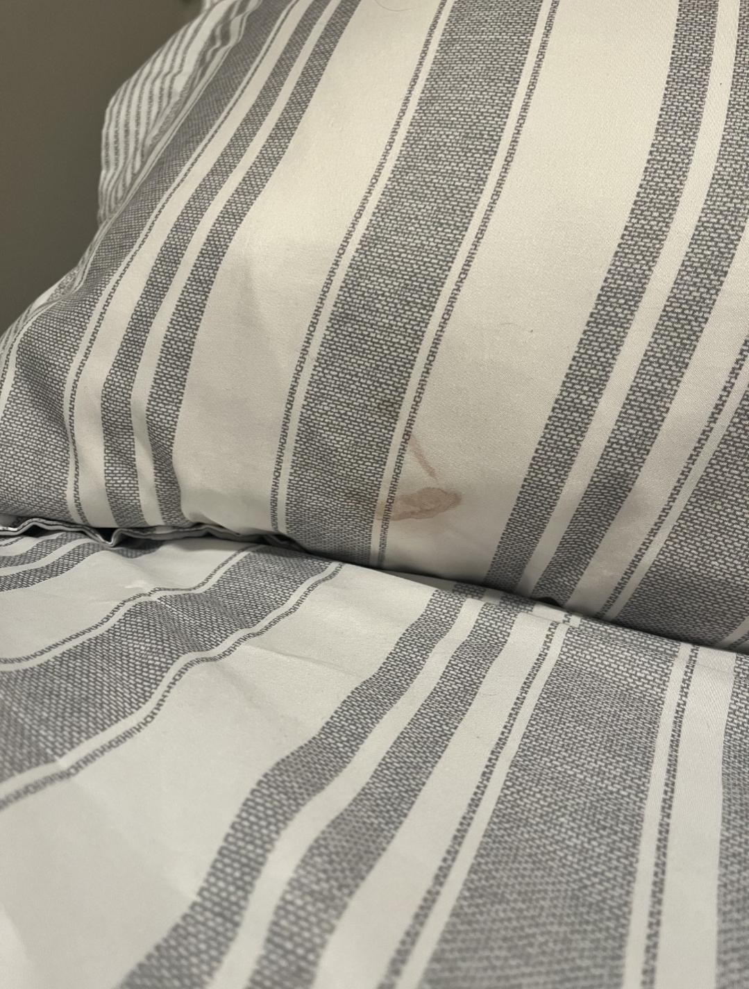 Stain on bedding 
