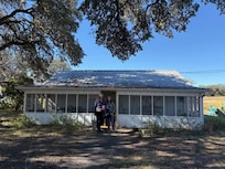 Front of the farmhouse