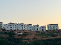 View from the golf course of hotel