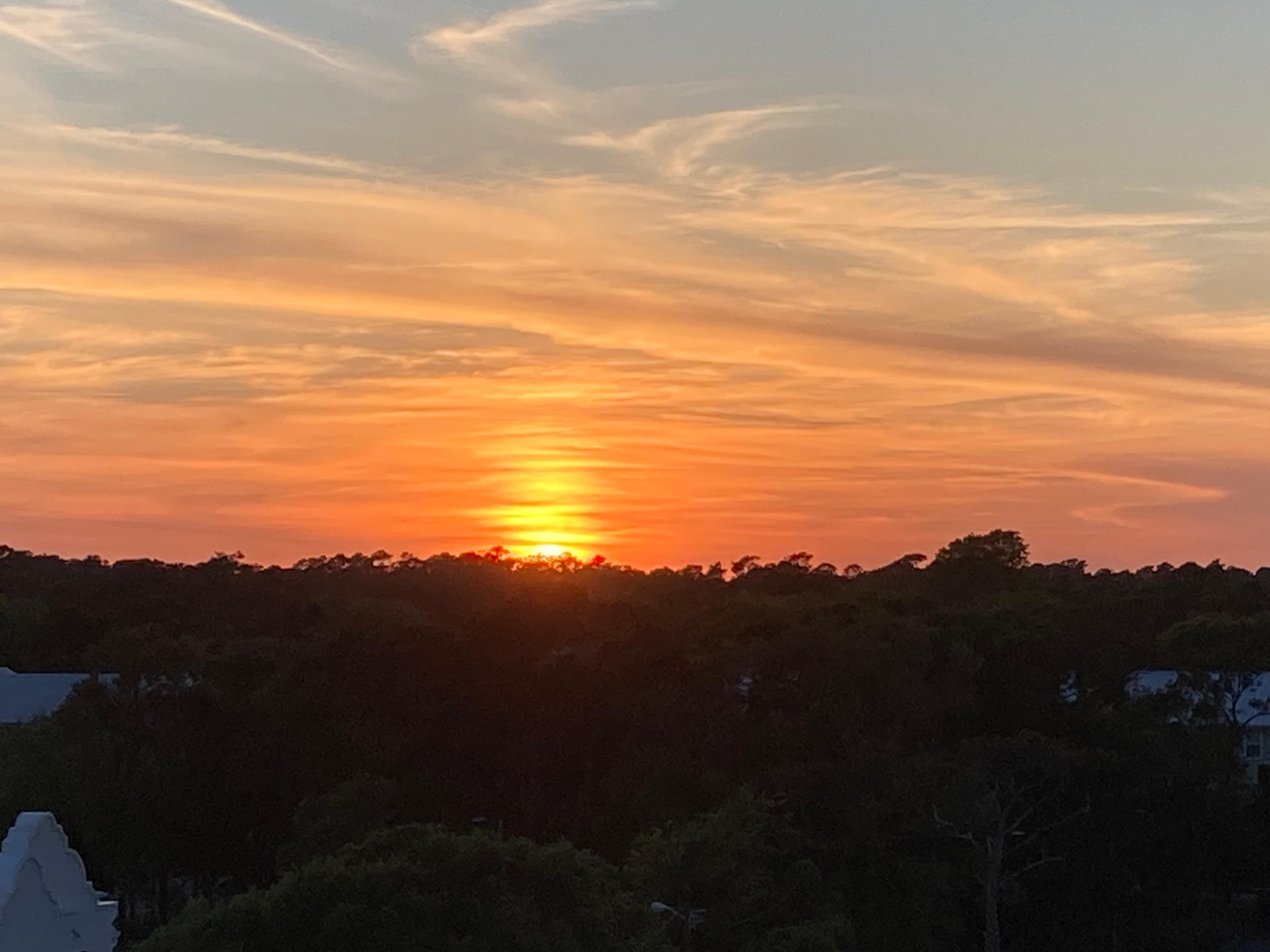 Sunset from the balcony