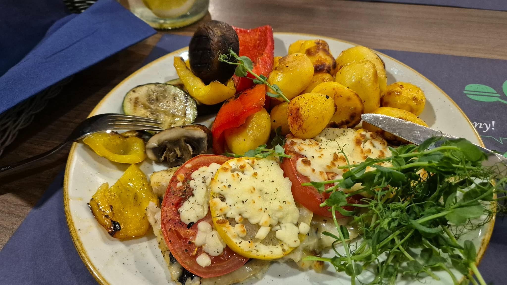 Den bedste af vore menuer, vi havde halvpension. 