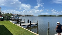 Easy access to see Manatees and dolphins.