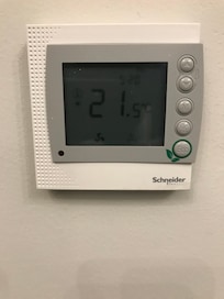 Try raising temp up if you are cold, good luck with that. Rather than heat up the rooms, it actually becomes cooler.