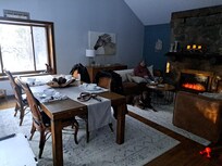 The open plan of the house