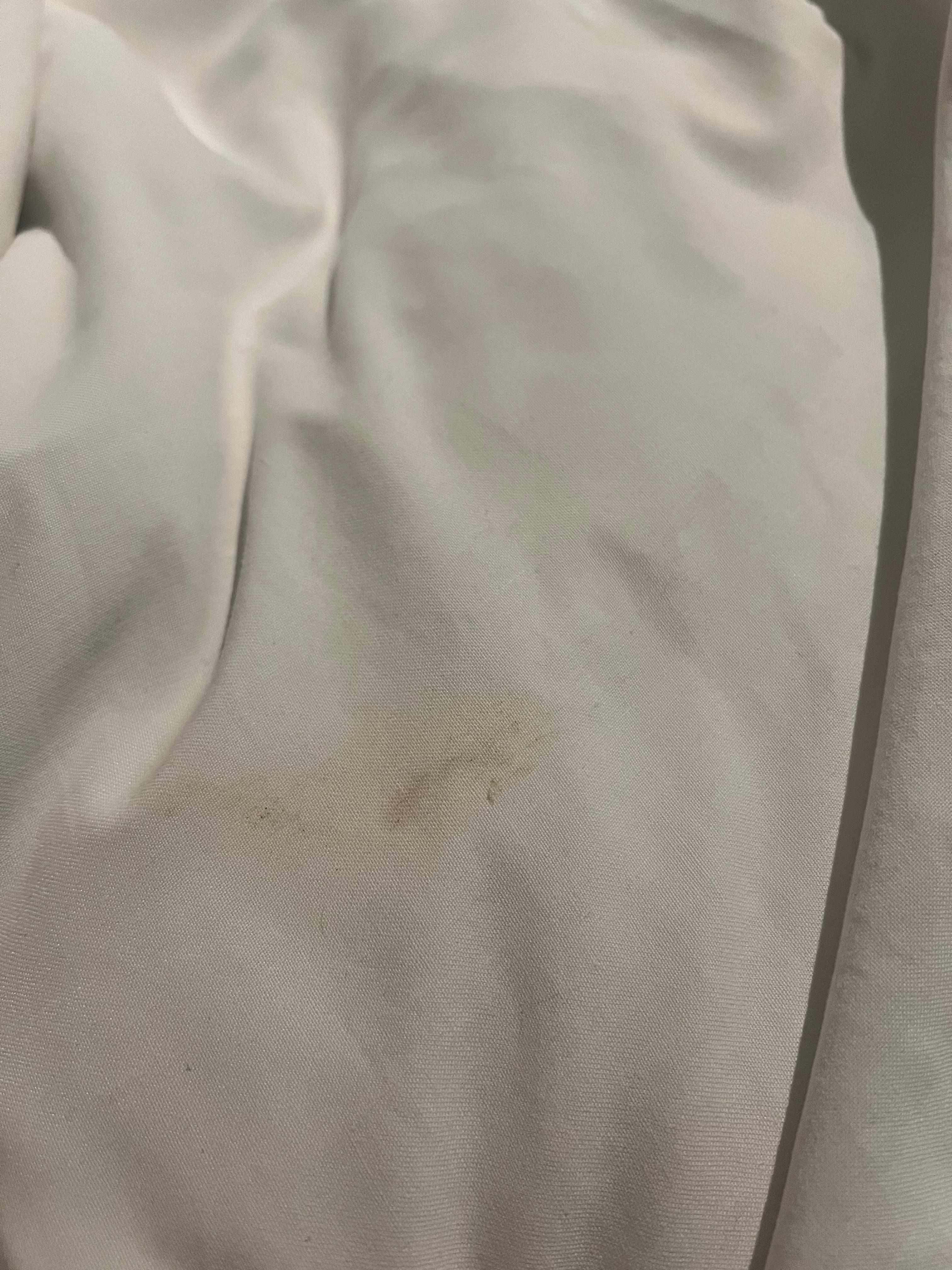 The replacement bed sheets were also very dirty.