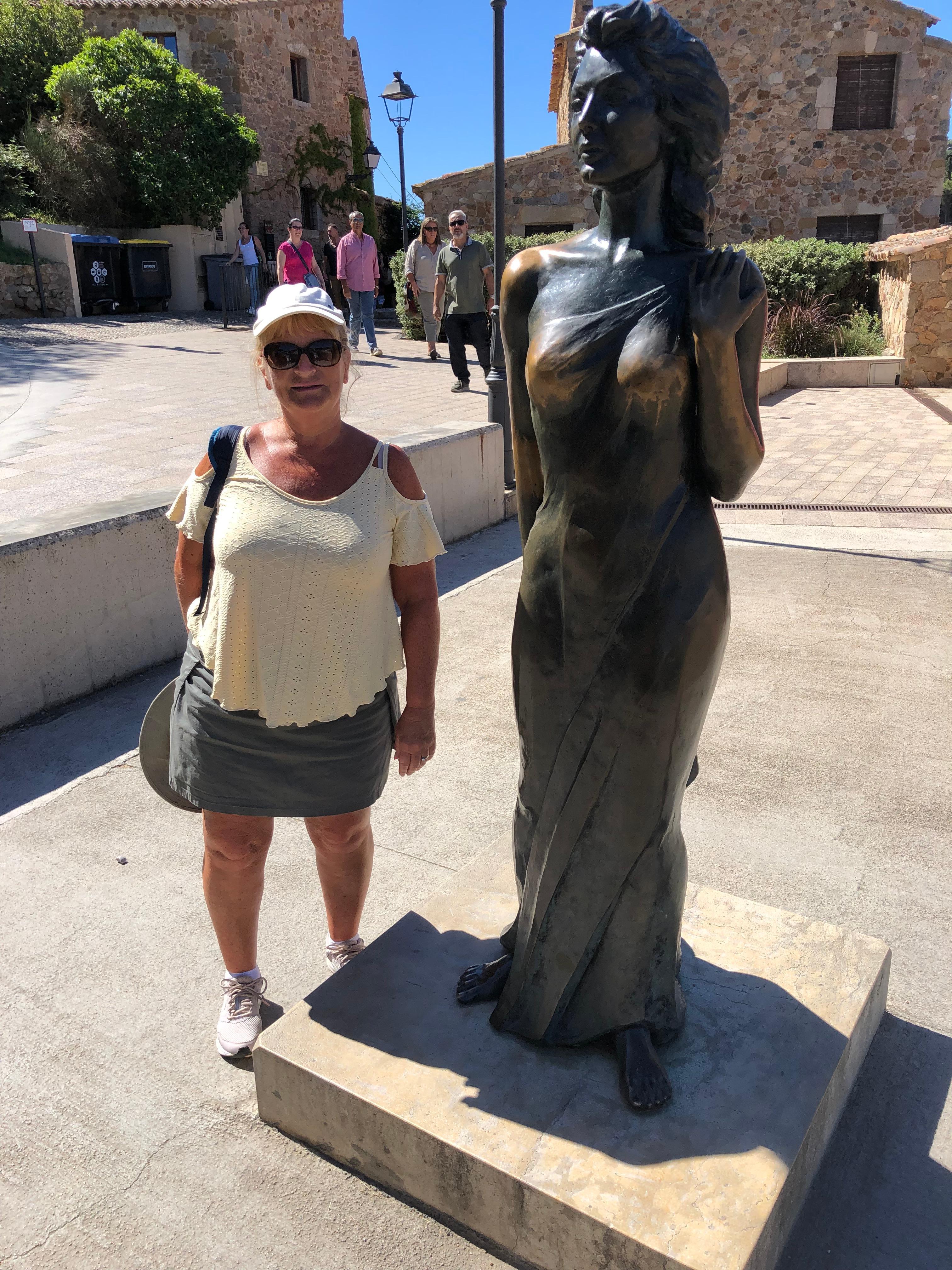 Ava Gardner statue  in Tossa de Mar