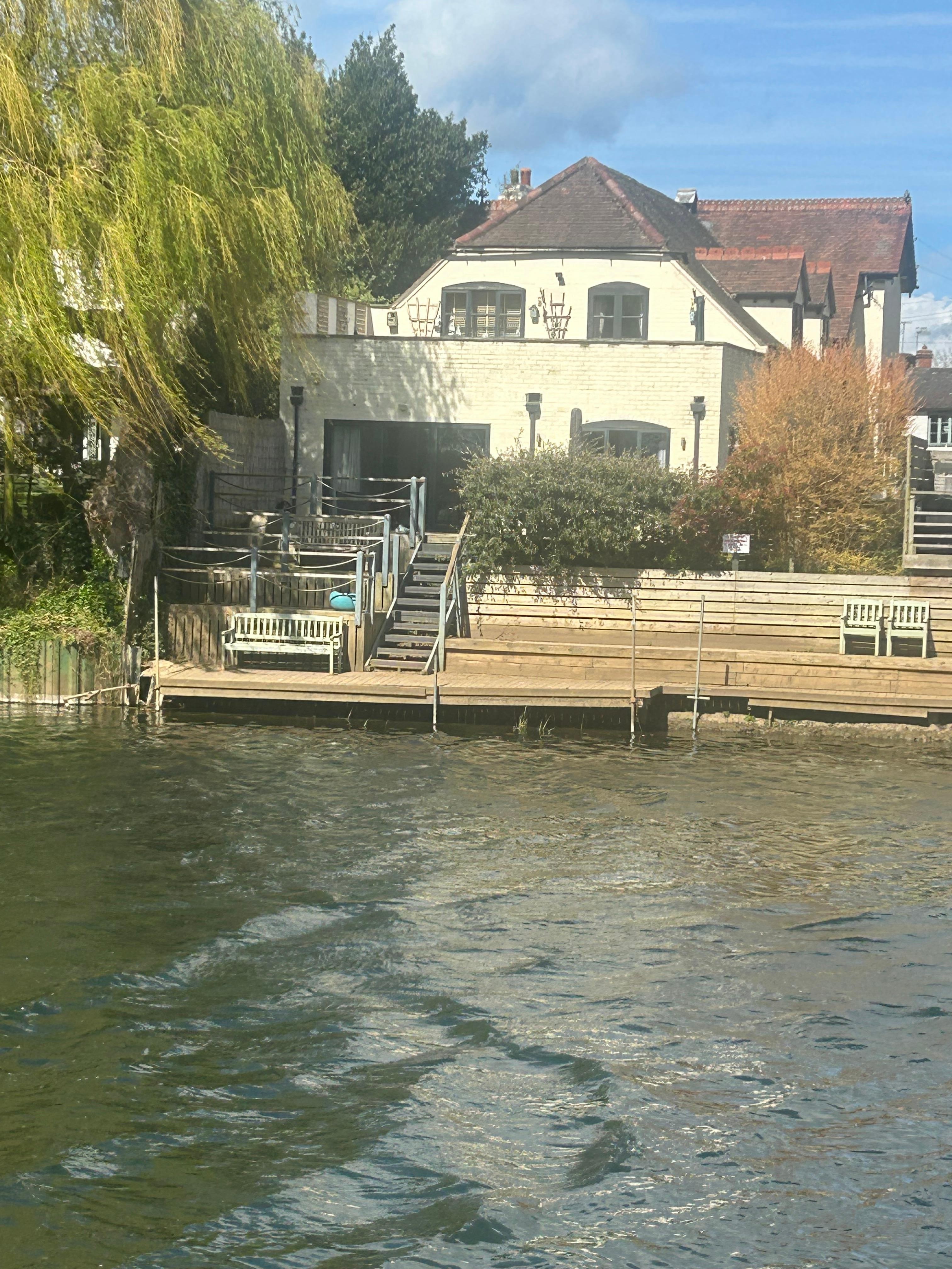 View from the opposite bank