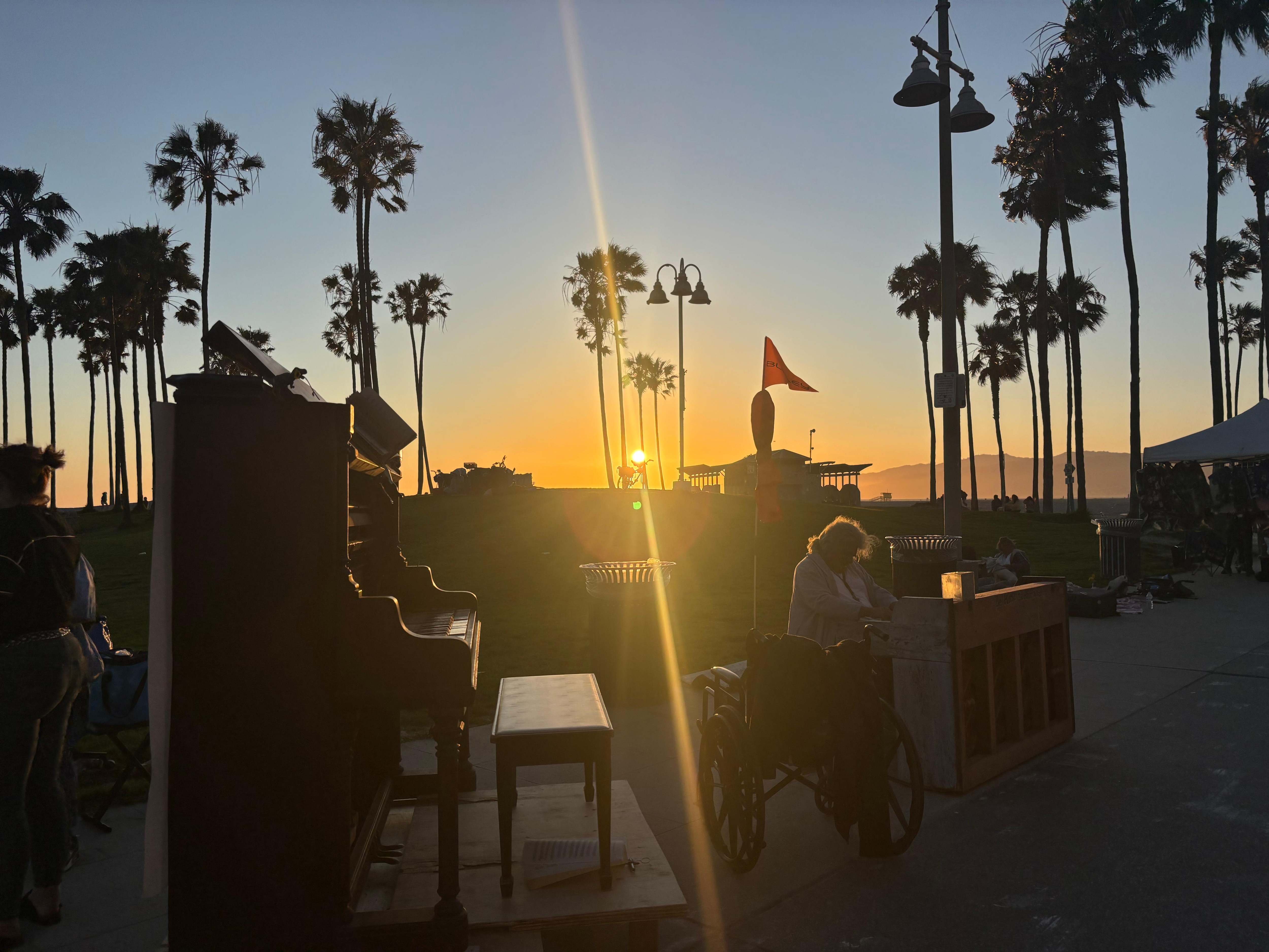 Music on the street nearby hotel