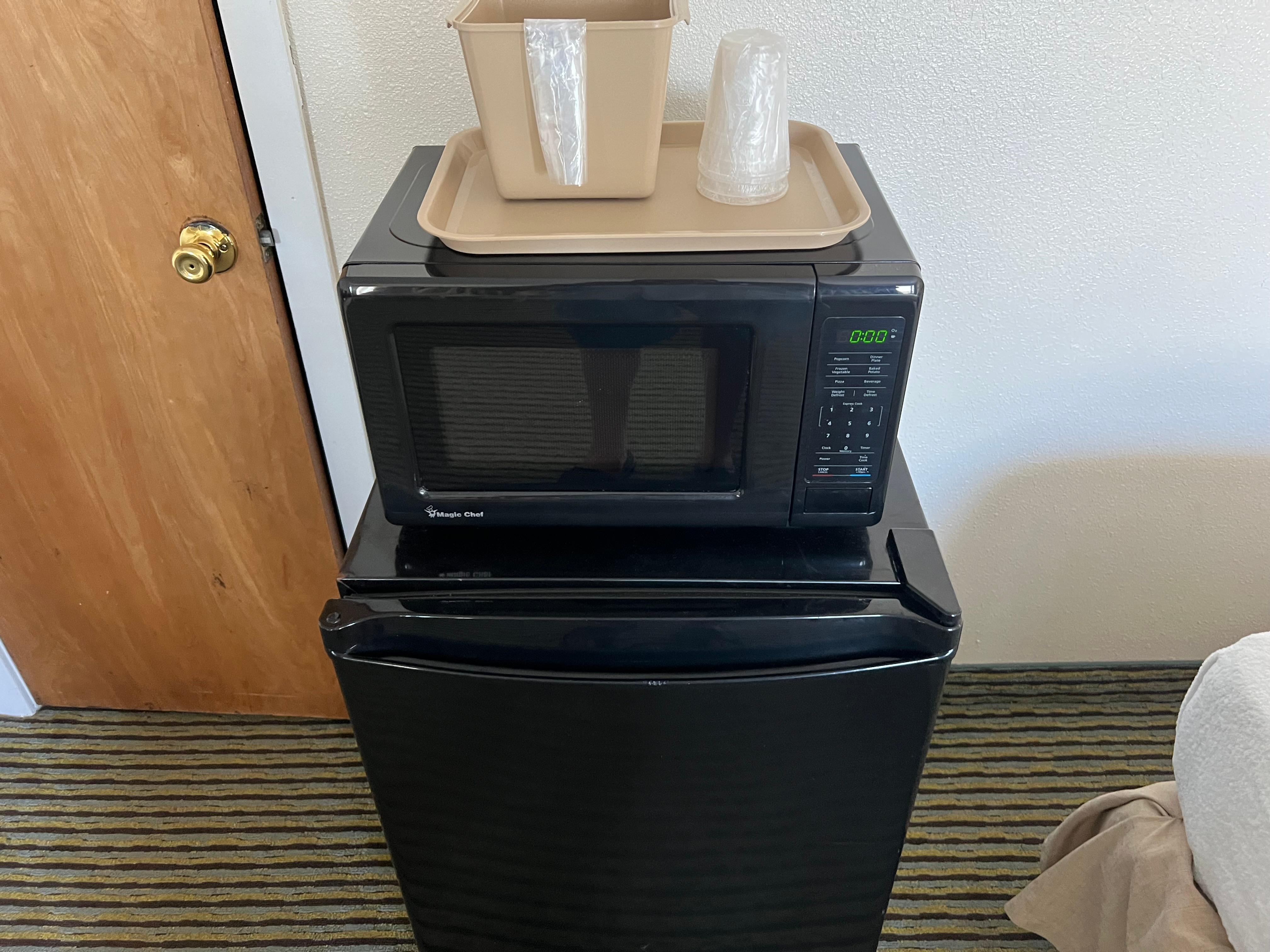 Microwave and Refrigerator