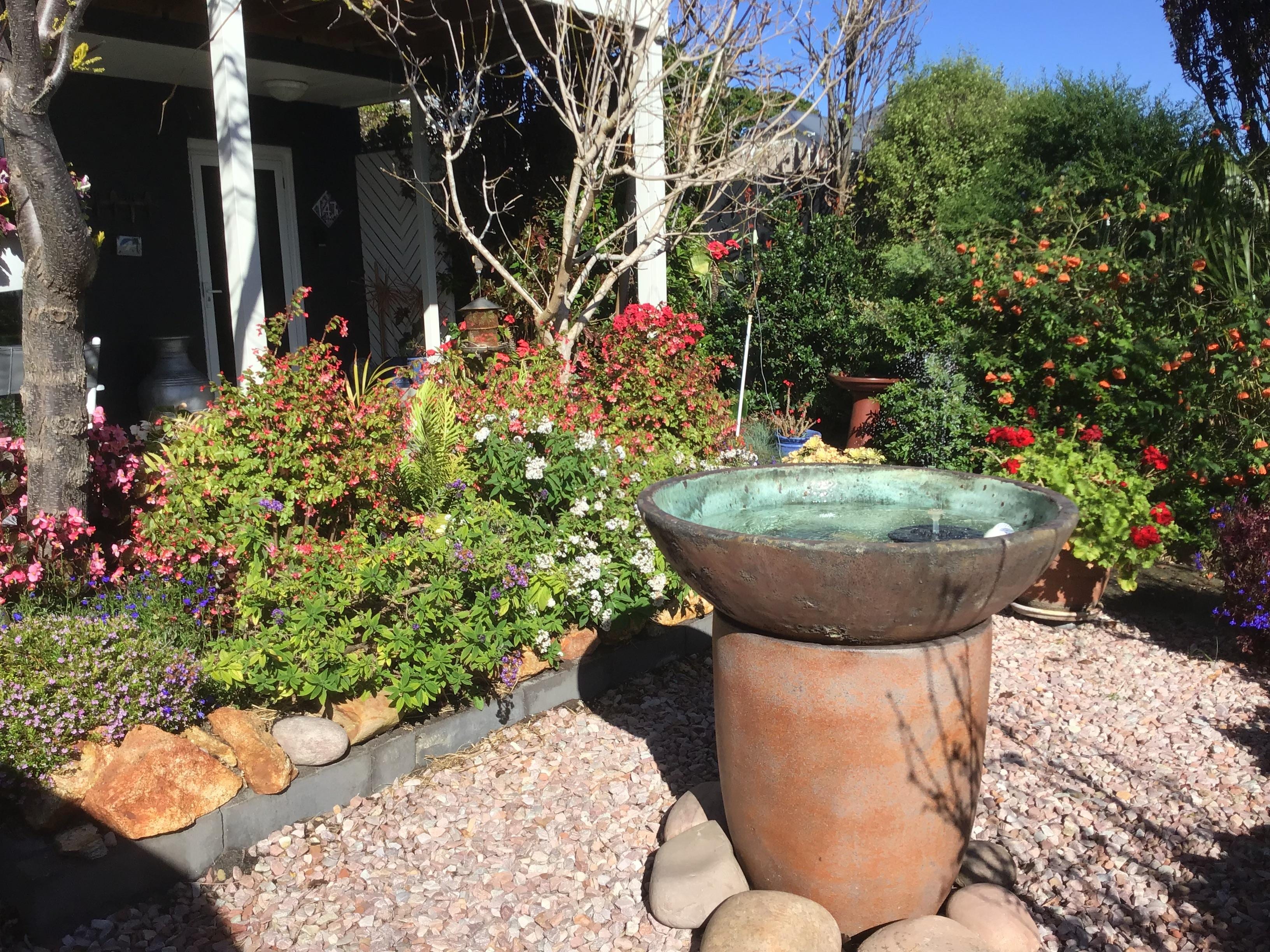 A charming front area , full of colour.
And well cared for.




