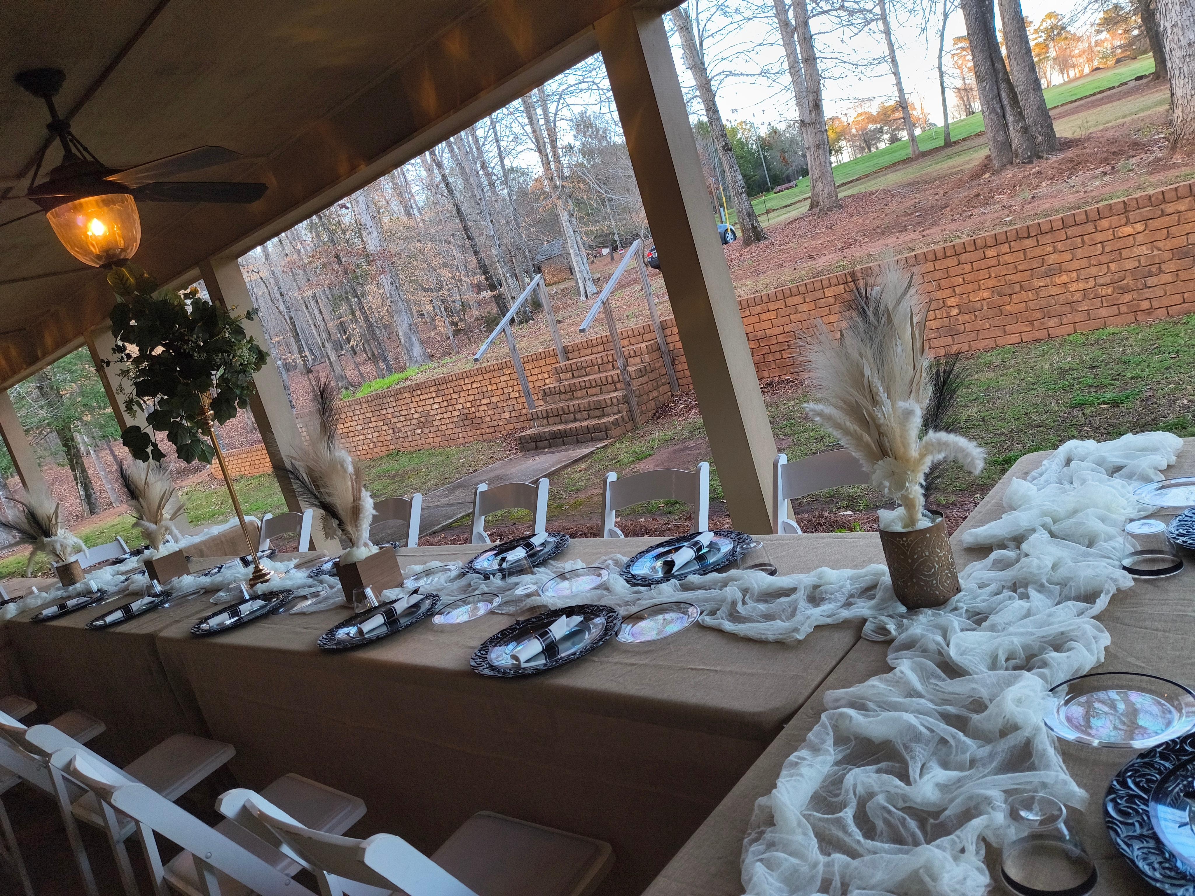 Hibachi catered dinner