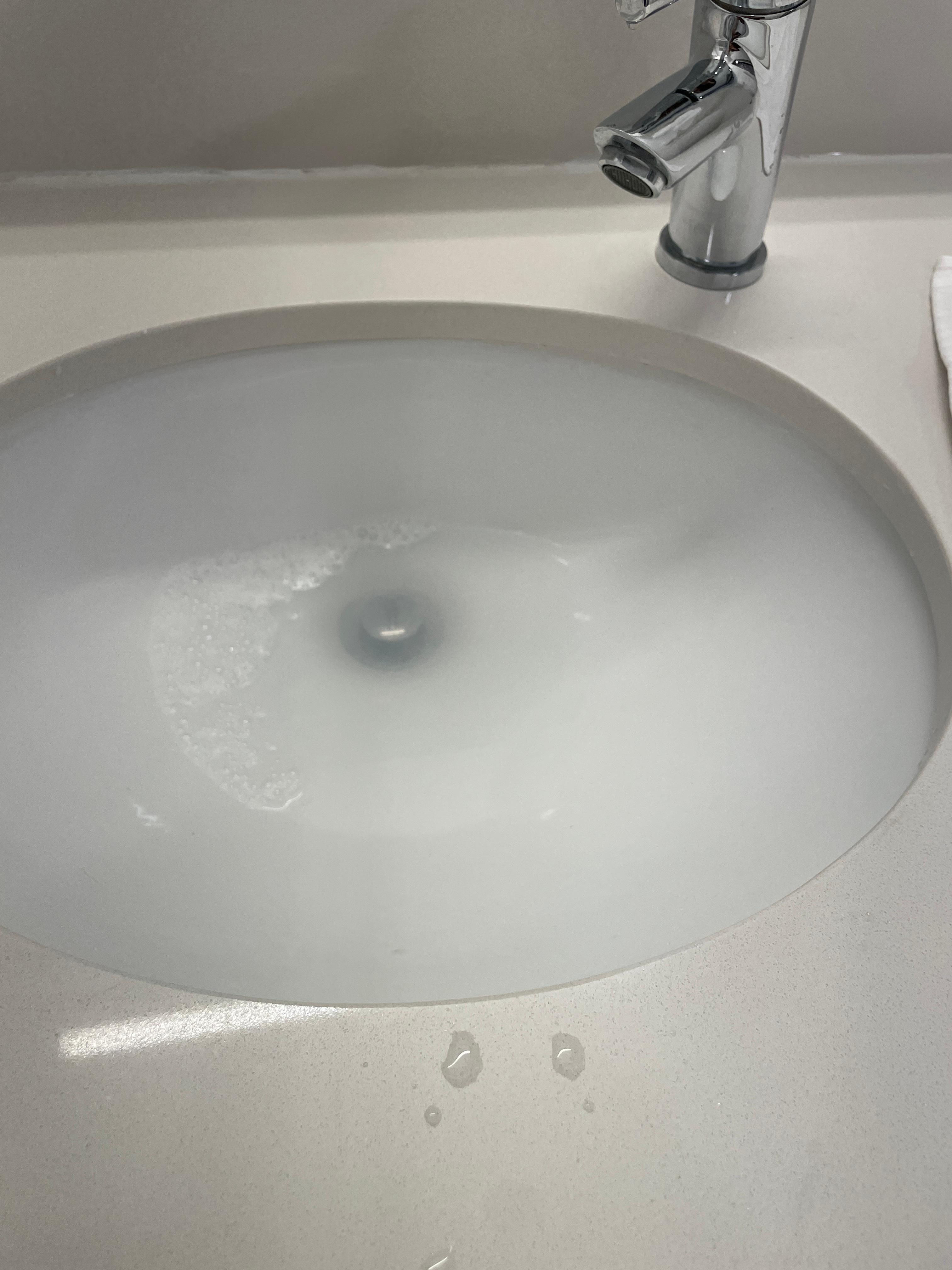 Sink would not drain well. Very slow drain. 