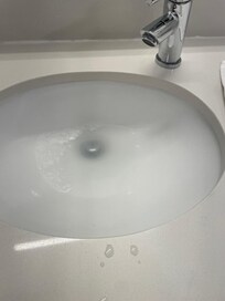 Sink would not drain well. Very slow drain.
