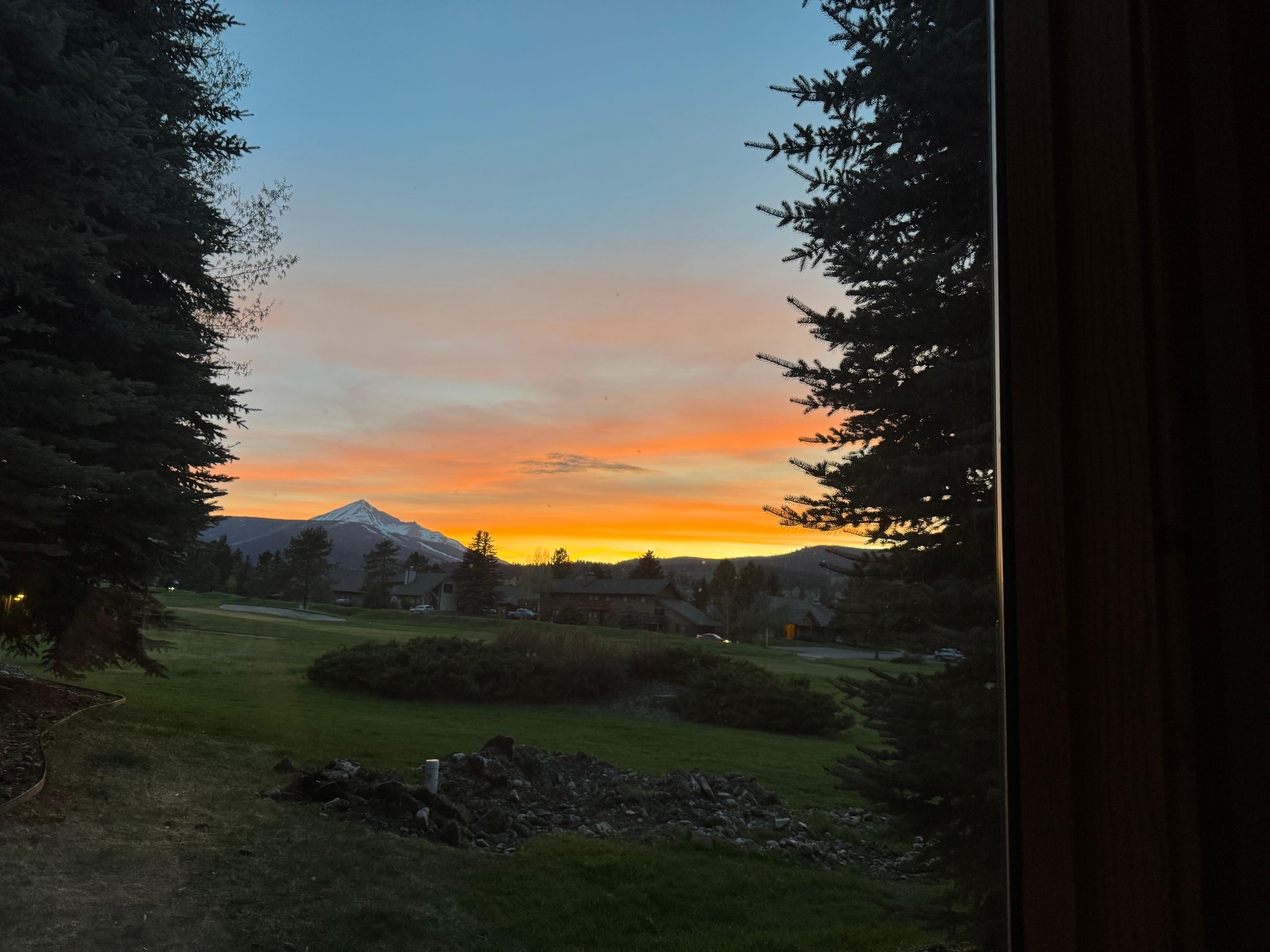 The sunset!