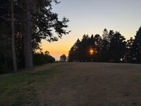 Fog-free sunset