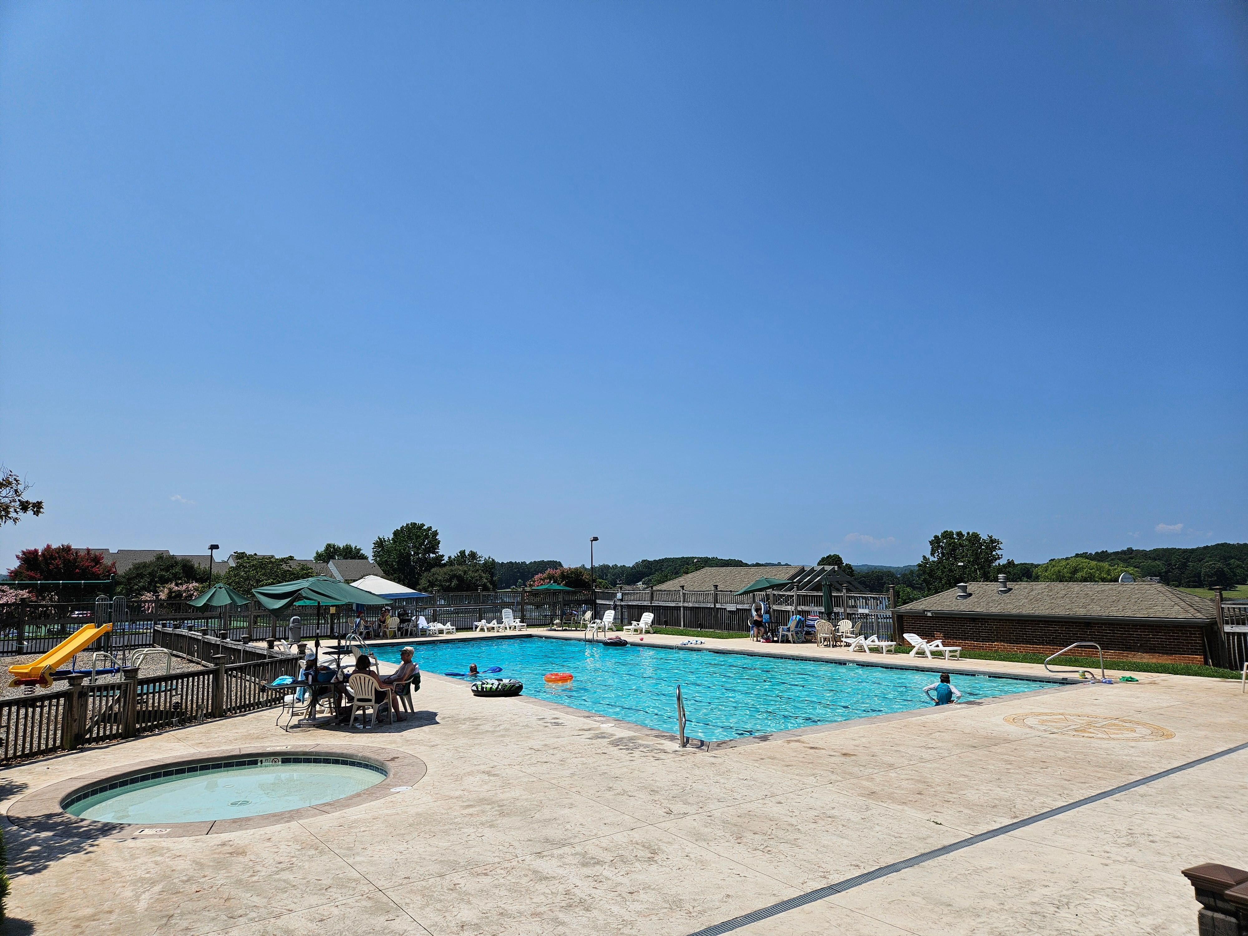 One of the community pools.