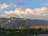 View of the Catalinas from my hotel room