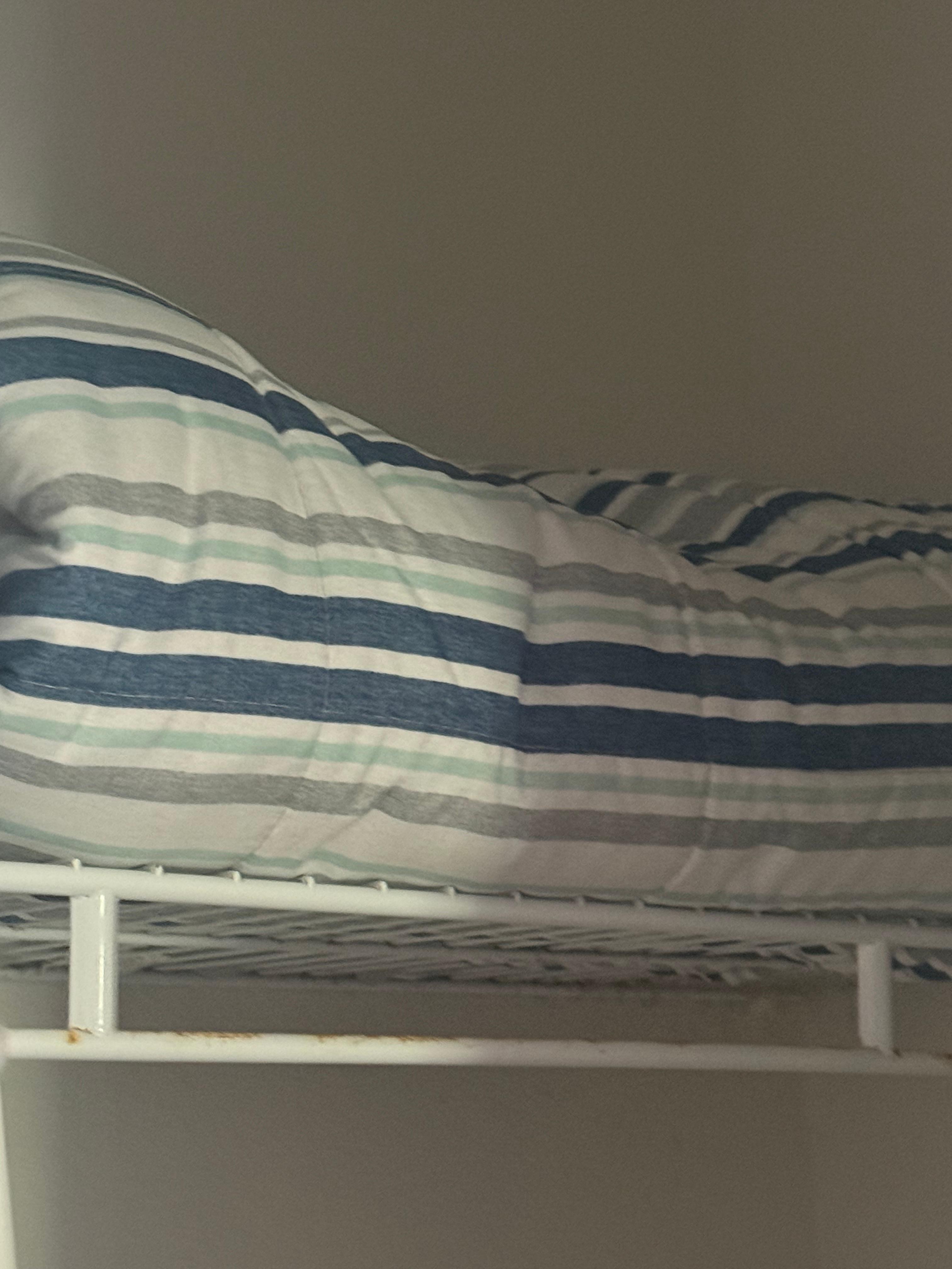 This was the only extra blanket that we had in the room that didn’t even look like the pictures posted by Vrbo