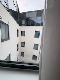 Overpriced for a room with no view.