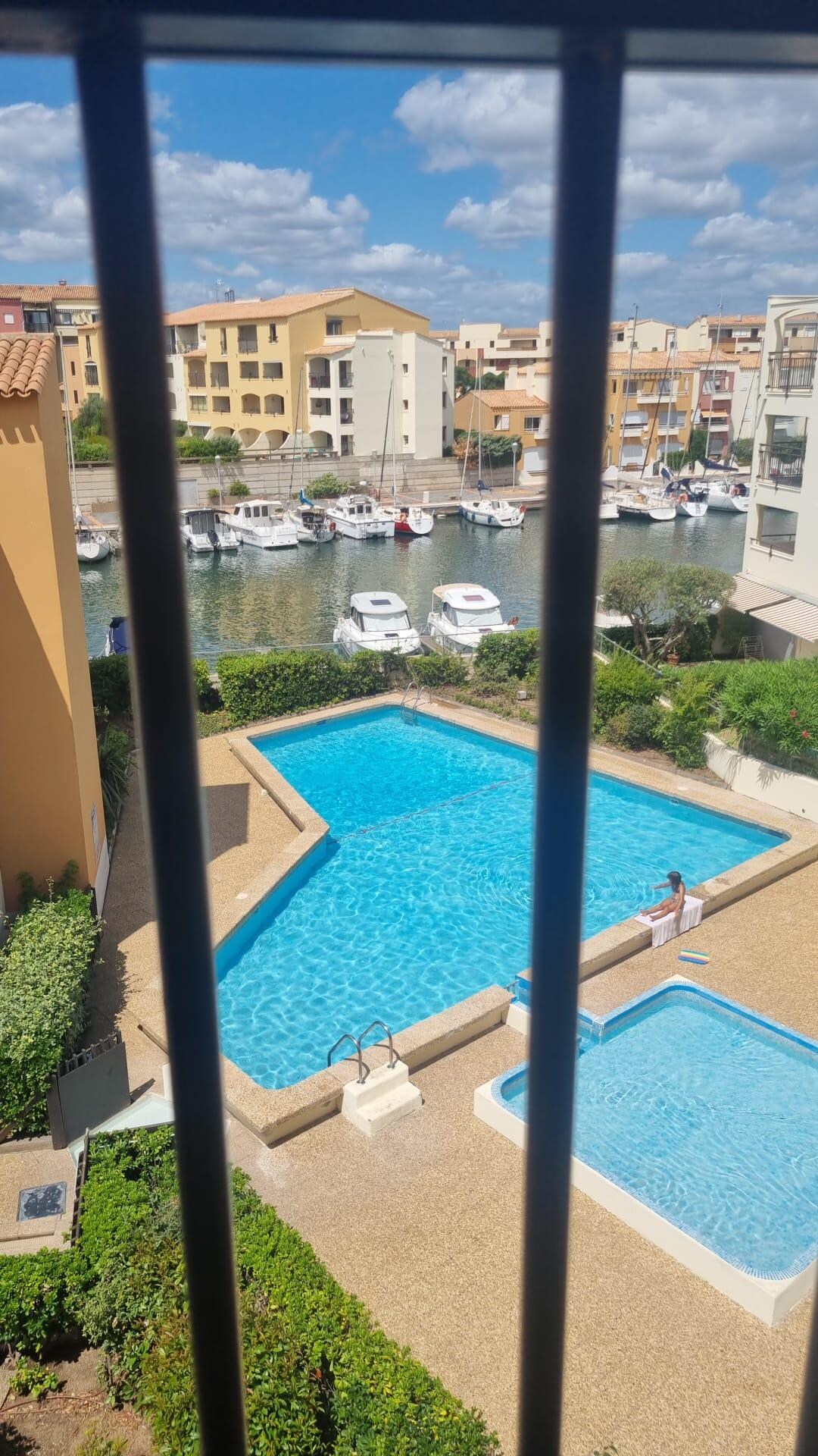 Mooi uitzicht over haven