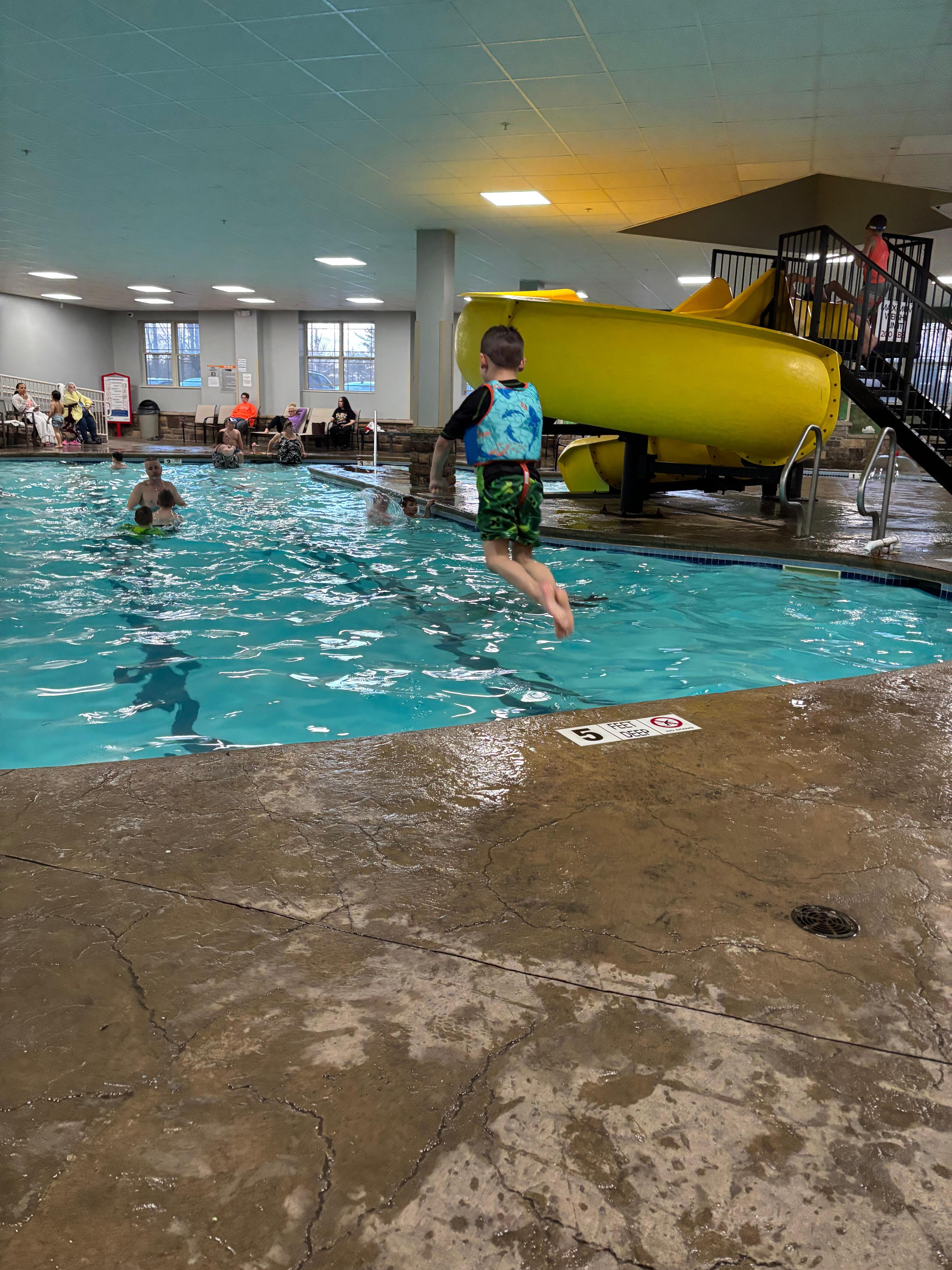 The pool was actually big