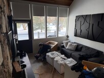 Living room with tv, couches, very comfortable