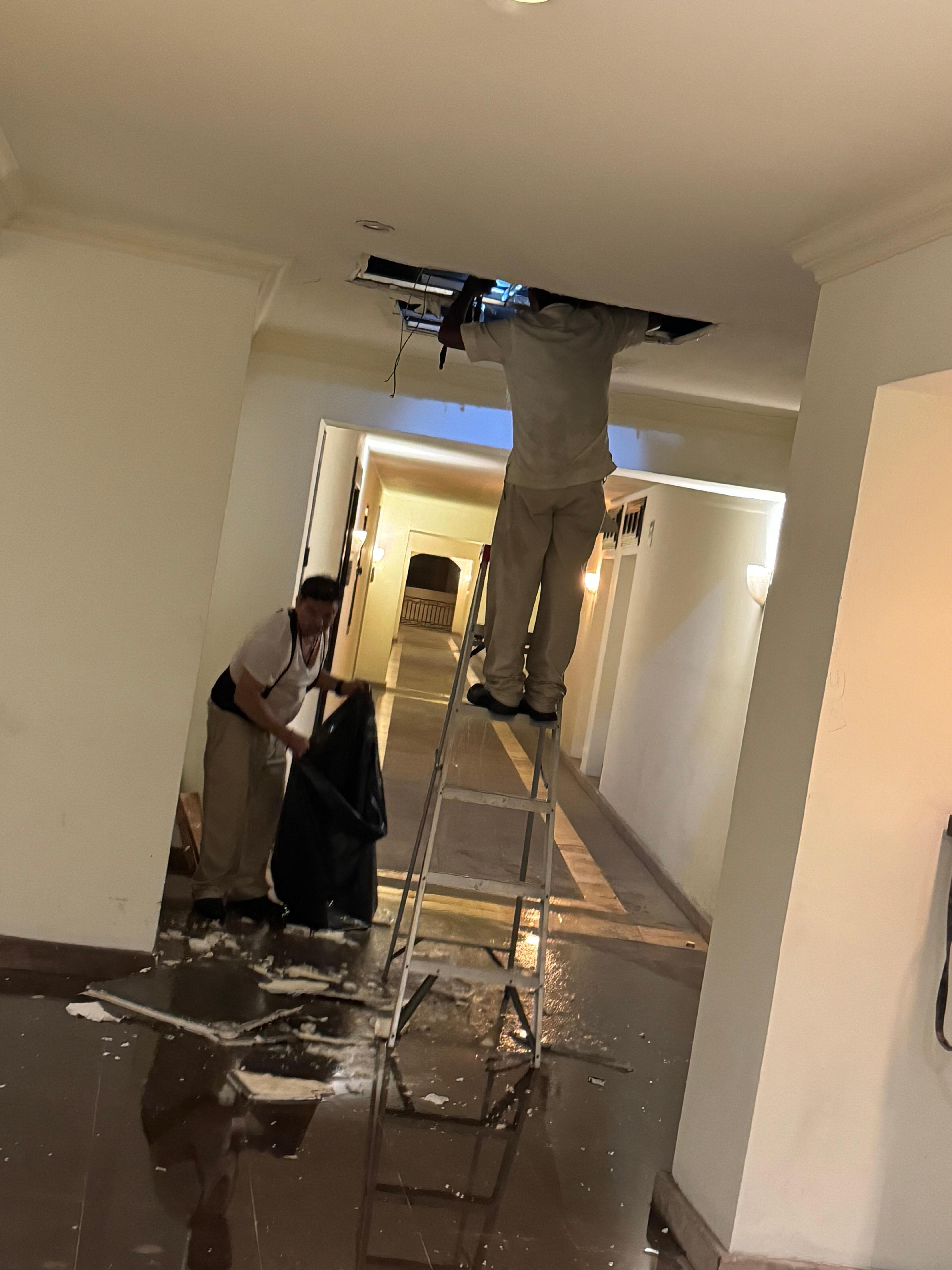 Ceiling leaking 