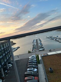 Utsikt över smÄbÄtshamnen