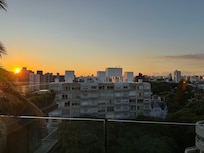 Sunset from the roof . . . Not to be missed.