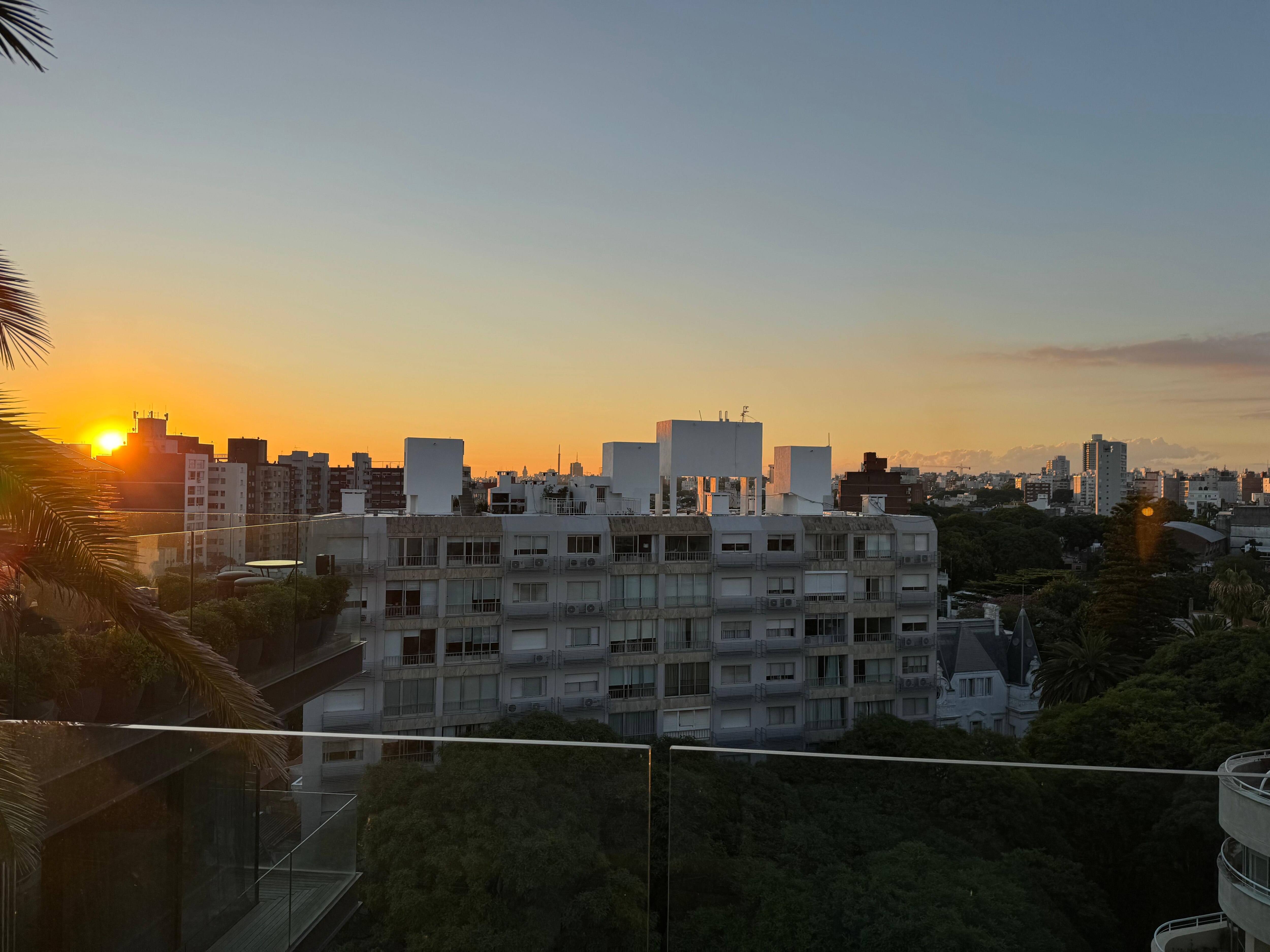 Sunset from the roof . . . Not to be missed. 