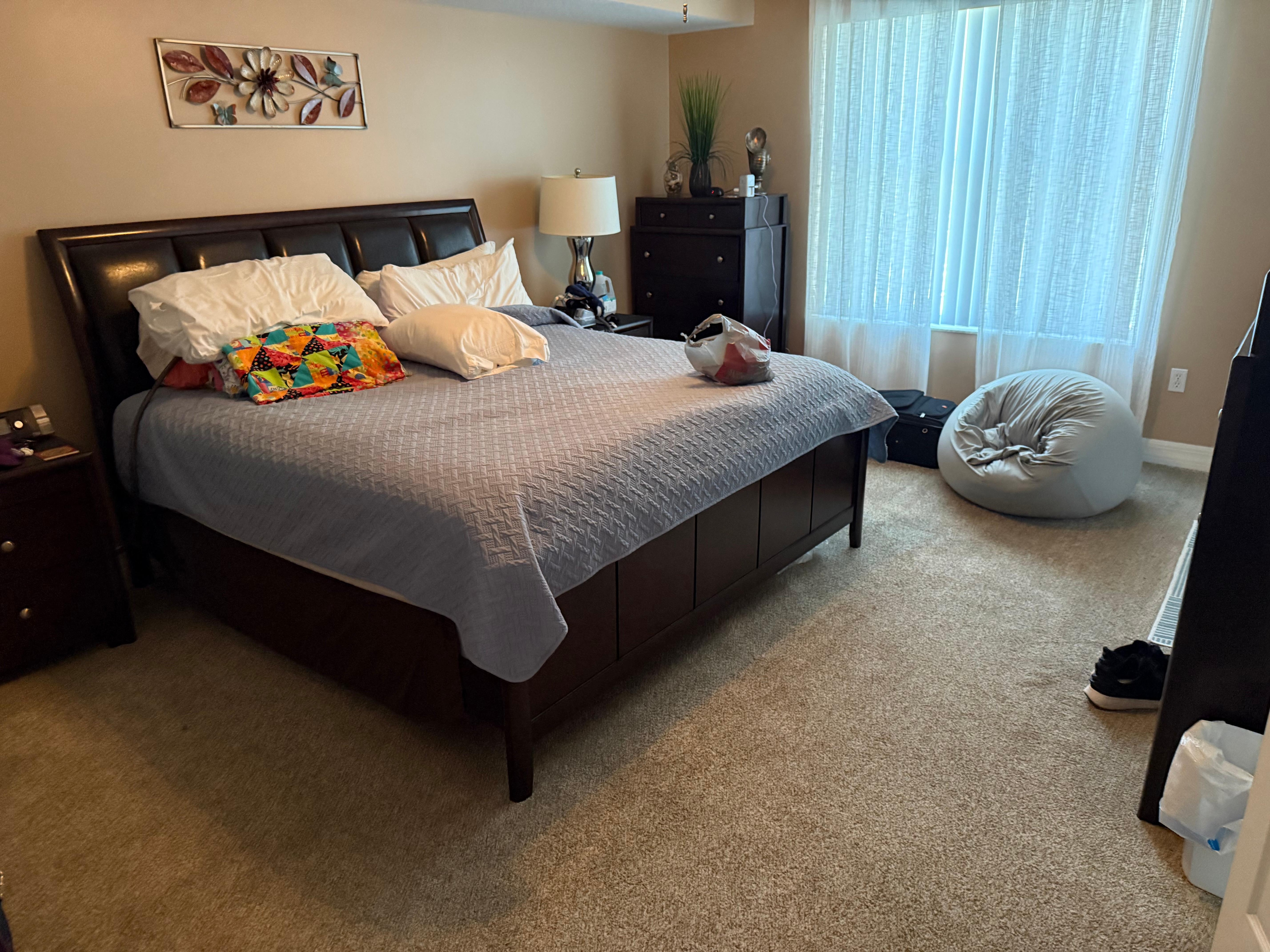 The owners suite was spacious and the beds were soft!